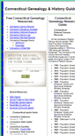 Mobile Screenshot of connecticutgenealogysearch.com